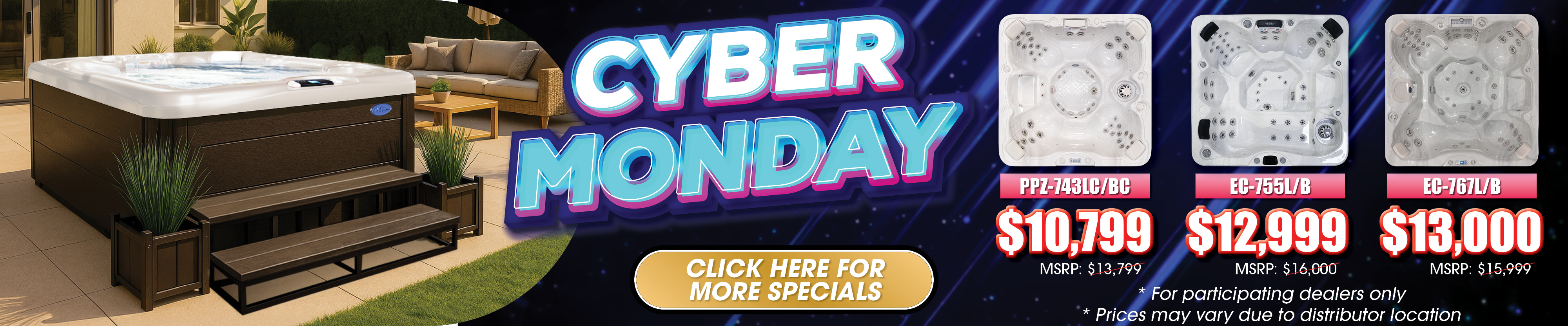 Calspas hot tub being used in a family setting - Florissant